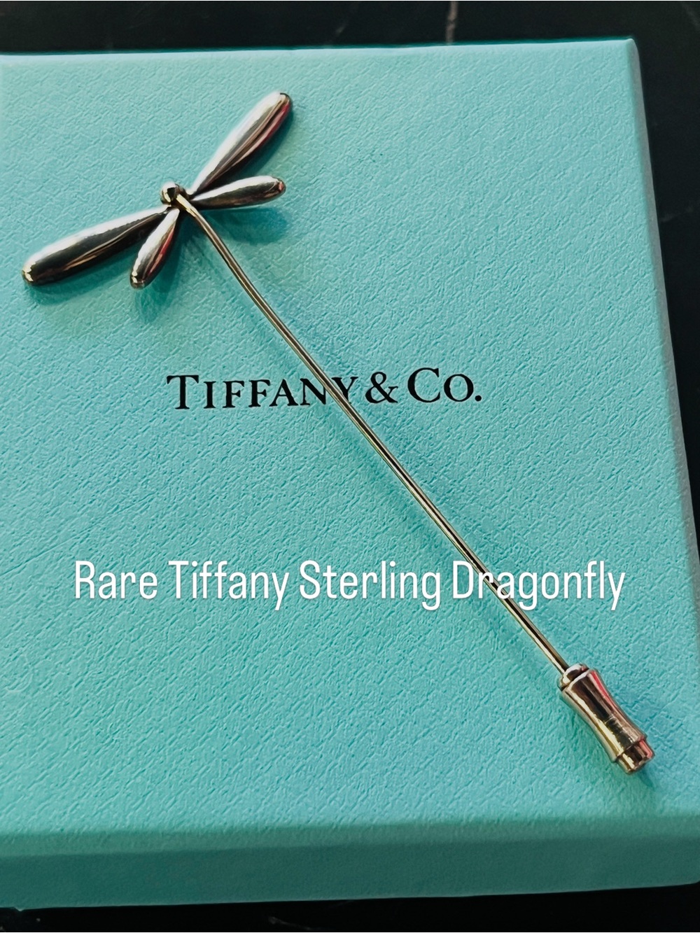 Tiffany & Co. Sterling Silver Dragonfly Stick Pin